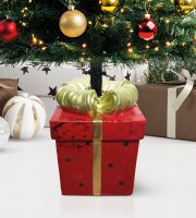Karácsonyfatalp - ajándékcsomag - műkő - 28,5 x 27,7 x 41,5 cm
