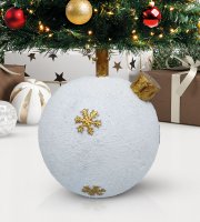 Karácsonyfatalp - gömbdísz - műkő - 41 x 41 x 47 cm