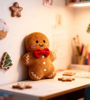 Karácsonyi mézeskalács dekoráció - 20 cm