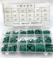 HNBR O-gyűrű készlet 265 db (18 különböző méret) Zöld