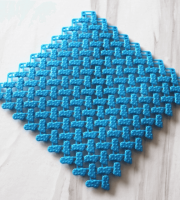 Csúszásgátló fürdőszobai szőnyeg - kék