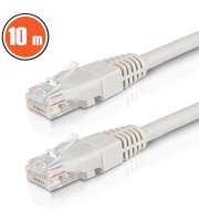 Patch kábel - UTP - CAT6 - CCA - 10 m - szürke