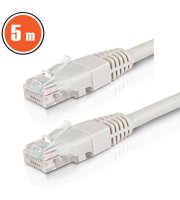 Patch kábel - UTP - CAT6 - CCA - 5 m - szürke