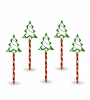 Napelemes, kerti dekoráció - Világító fenyőfák