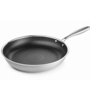 BRATMAXX Rozsdamentes serpenyő tapadásmentes bevonattal 20 cm méhsejt mintás