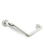 Fürdőszobai kapaszkodó - 45°-ban hajlított - rozsdamentes acél - krómozott - 25 + 25 cm