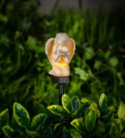 Szolár angyalka - pillangó - 1 melegfehér LED - műgyanta - 42 x 11 x 6,5 cm