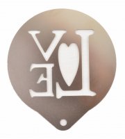 Cappuccino, sütemény díszítő sablon, karácsonyi, 1db