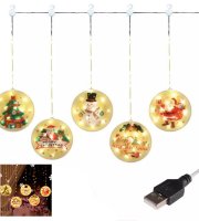 Felakasztható karácsonyi LED dekoráció, kör alakú, 1.5 méter