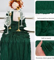 Luxus Smaragdzöld Sajtkendő Asztalfutó