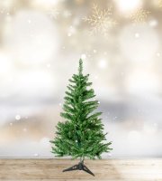 Műfenyő - 90 cm - Nordmann - PVC - sötétzöld