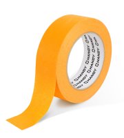 Maszkolószalag - vízbázisú - 50 m x 24 mm - narancssárga - kültéri, hőálló