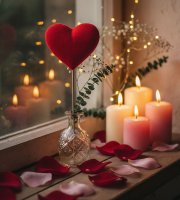 Leszúrható dekoráció - szív - 60 x 12 x 3 cm