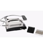 Rozsdamentes Hasábburgonya / krumpli vágó műanyag talppal