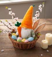 Textil dekoráció - manó - 25 cm