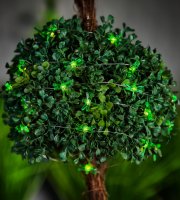 Szolár LED fényfüzér - szitakötő - 2,4 m - 25 LED - melegfehér