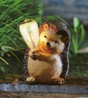 Szolár állatfigura - süni - 1 x filament LED - 16 x 19 x 23 cm