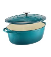 Zománcozott Öntöttvas kacsasütő 34 cm ~7 liter türkizkék