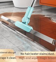 Mágikus Seprű, Kettős Kaparó Kialakítású Padló és Ablak Tisztító