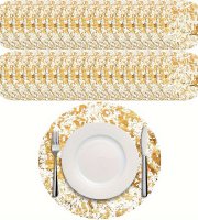 12 darabos készlet eldobható arany színű asztali alátét