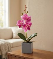Műnövény dekoráció - orchidea - 3 féle - 29,5 cm
