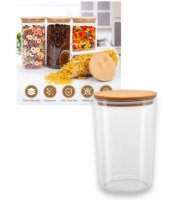 Kerek, műanyag tároló, 1,2 literes