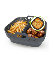 GOURMETmaxx Air-fryer szilikon sütőforma elválasztóval 21*21*8 cm