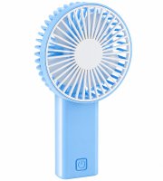 Kézi ventilátor - összehajtható - 2 x AA - 16 x 8,3 x 4,3 cm - kék/fehér