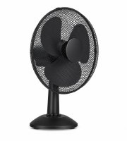 Asztali ventilátor - 23 cm - 22 W - 2 sebesség - oszcilláló - fekete - 220-240V AC
