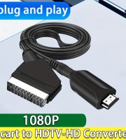 1 db 2024-es modell Scart-HDTV átalakító adapter kábel