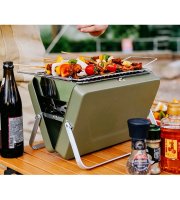 Hordozható grillező / táska grill faszenes