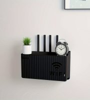 Falra szerelhető router és set top box doboz tároló