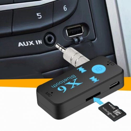 Bluetooth aux адаптер 3 5шт мм x6 microsd кн управления